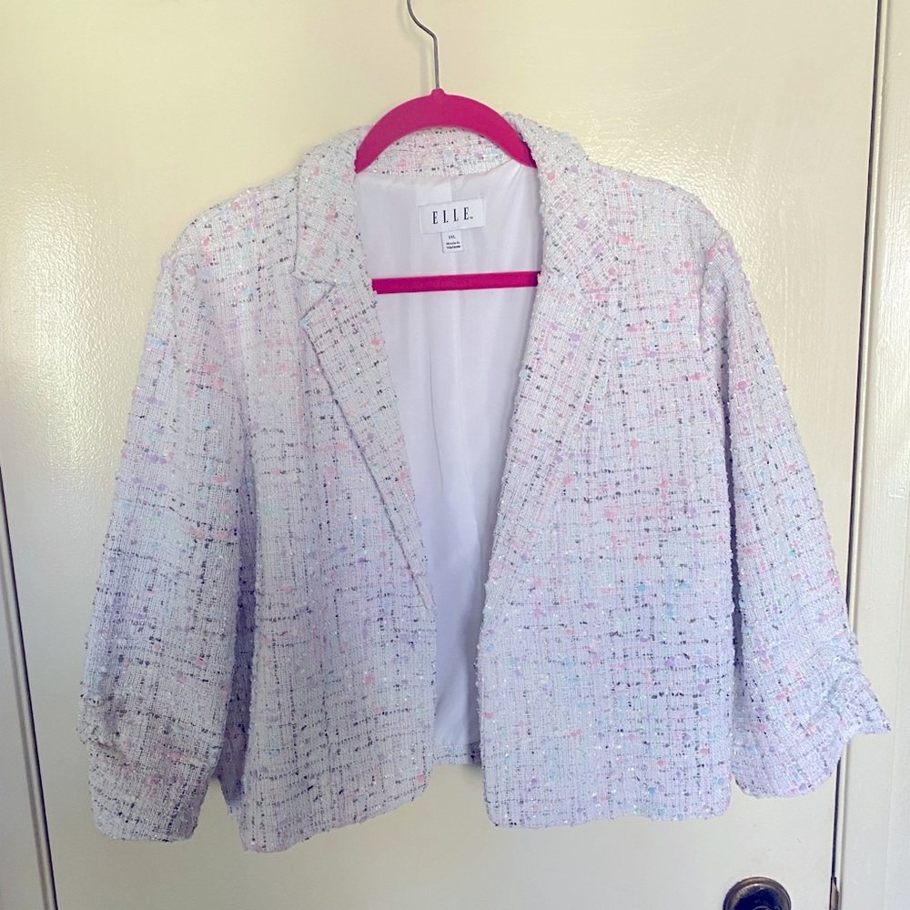 white blazer xxl